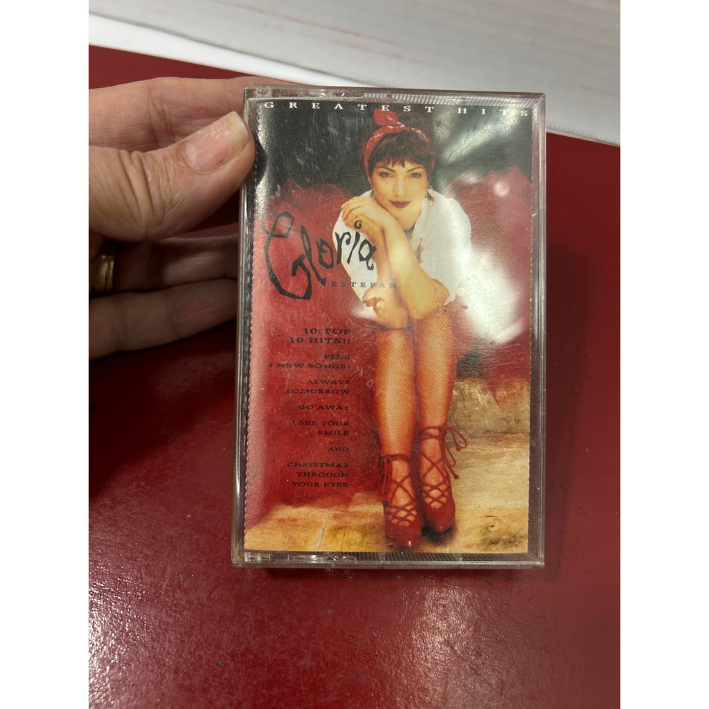 Gloria Estefan Greatest Hits Cassette Tape Clear 90s Latin Pop Retro Vintage